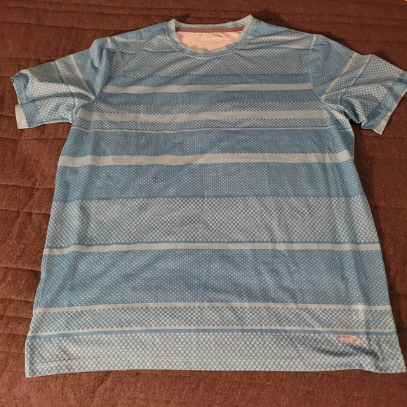 MTA Sport Blue and White Jersey Material Short Sleeve Tee - Picture 3 of 5
